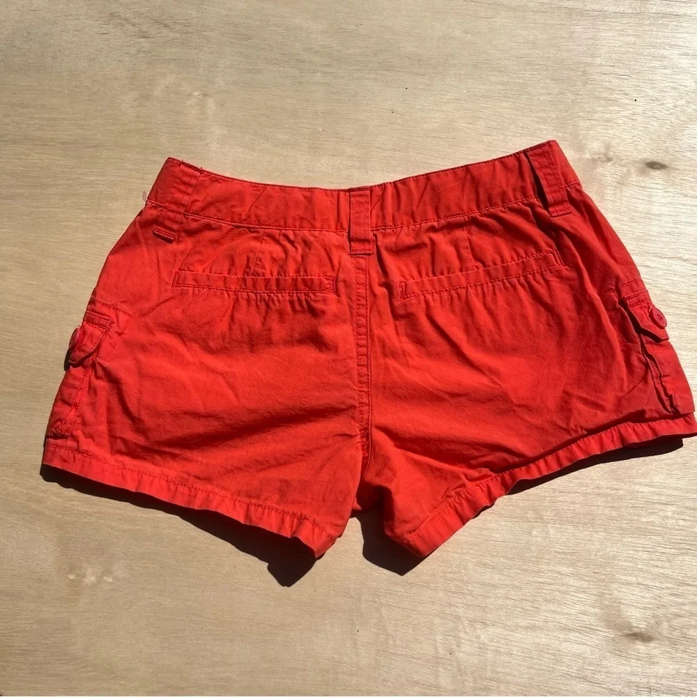 Kids Girls GAP Kids size 10 Orange Red Bright Cargo Shorts